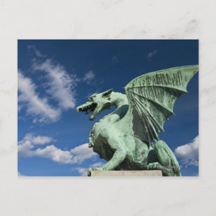 One of the four bronze dragons on the Dragon Postcard