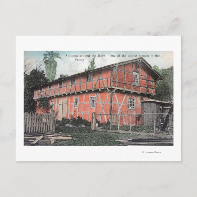 One of the Oldest Houses in Valley Postcard (Front)