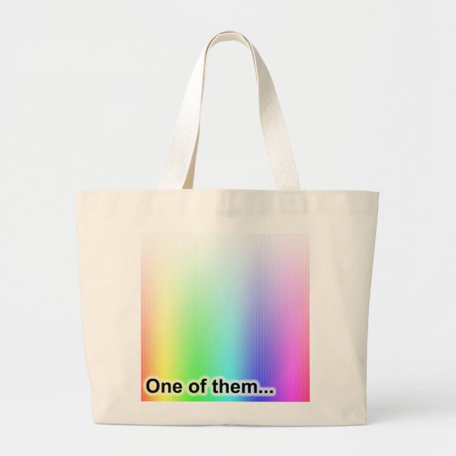 One of Them Large Tote Bag (Front)