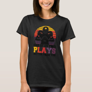 One of us two plays better than you Football Joke T-Shirt
