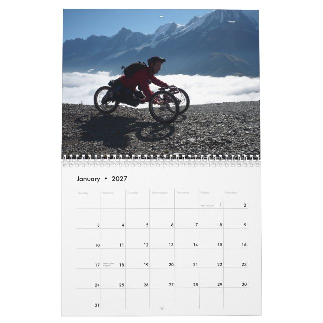 One Off Handcycle 2010 Calendar (Jan 2027)
