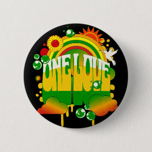 One One Love Rasta Pin