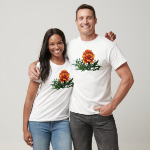 One Orange Marigold with Yellow Tips T-Shirt