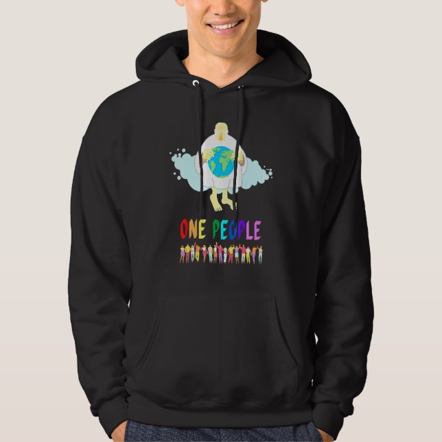 One people under God faith love unity Hoodie (Front)