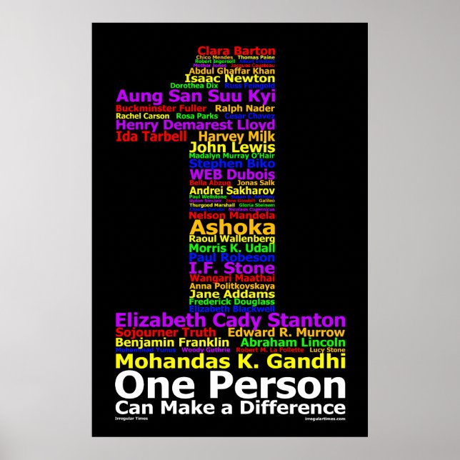 One Person Can Make a Difference ( Poster ) (Front)