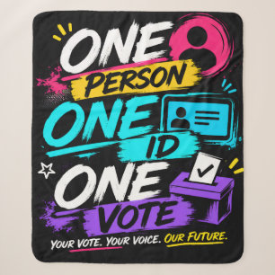 One Person, One ID, One Vote Sherpa Blanket