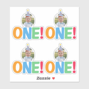 One Photo birthday Cupcake Topper