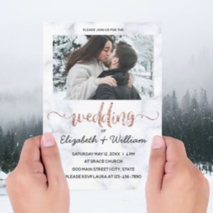 One Photo Inspirational Wedding Invitation