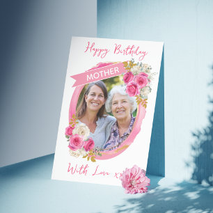 One Photo Mothers Birthday/Mothers Day Card