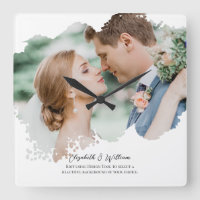 One Photo Overlay Simple Frame Newly Weds