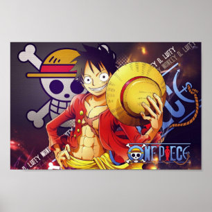 One piece luffy mugiwara poster