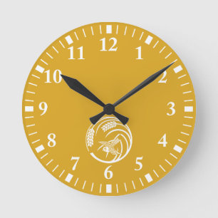 One Piece of Rice Ball Round Clock
