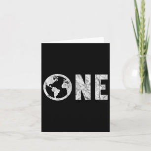 One Planet Earth Day 51st Anniversary Retro Child Card