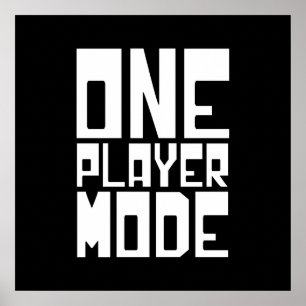 ONE PLAYER MODE POSTER