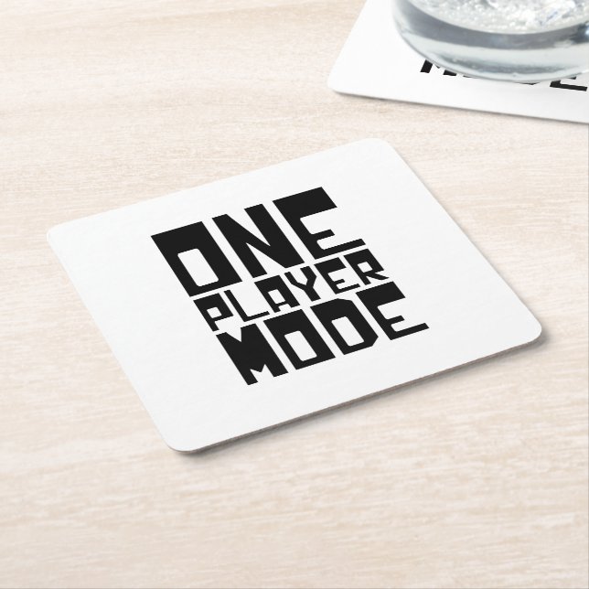 ONE PLAYER MODE SQUARE PAPER COASTER (Angled)