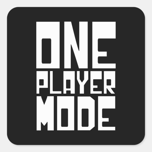ONE PLAYER MODE SQUARE STICKER (Front)