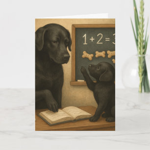 "One plus two equals Treat!" Card
