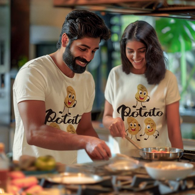 One Potato Two Potatoes Kawaii Veggies Unisex T-Shirt (One Potato Two Potatoes Kawaii Veggies Unisex T-Shirt)