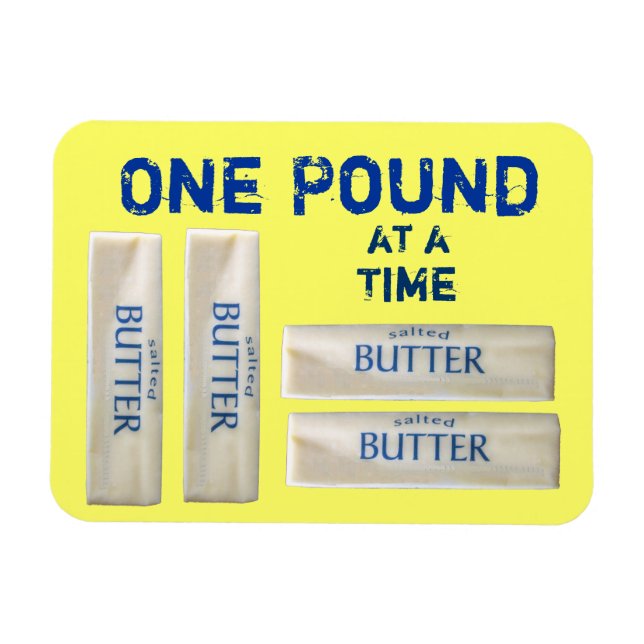 One Pound at a Time Magnet (Horizontal)