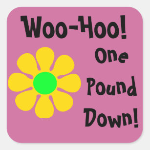 One Pound Down Daisy Diet Motivation Stickers