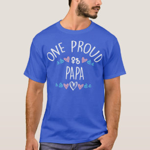 One Pround Papa Trans Pride Flag T-Shirt
