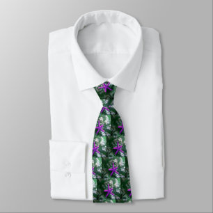 One Purple Starfish Rocky Beach Pattern Tie