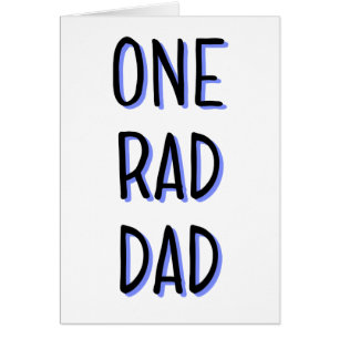 One Rad Dad Father's Day Card