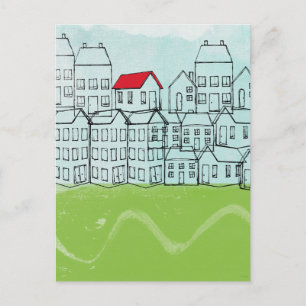 One Red Roof Postcard