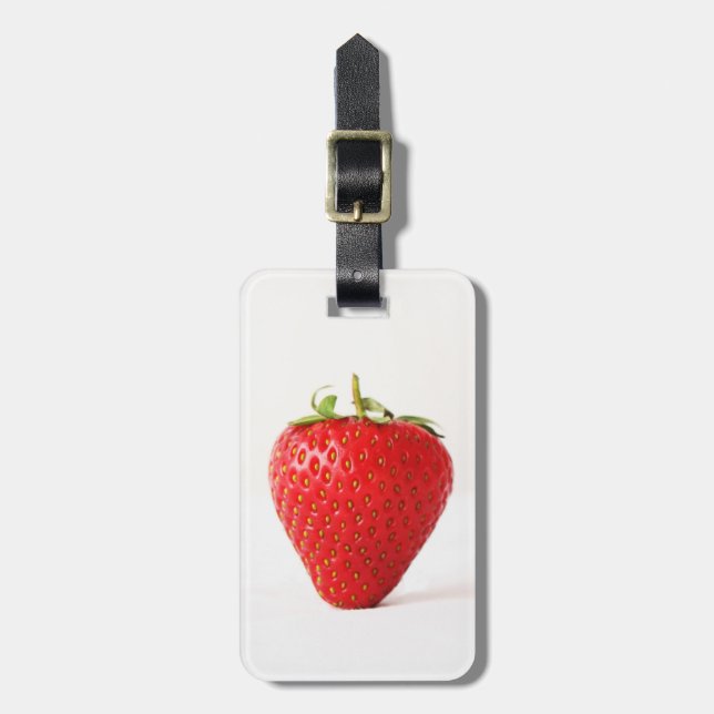 One Red Strawberry cd ltcnm Luggage Tag (Front Vertical)