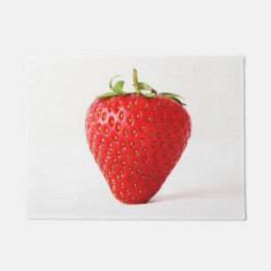 One Red Strawberry dmcnm Doormat