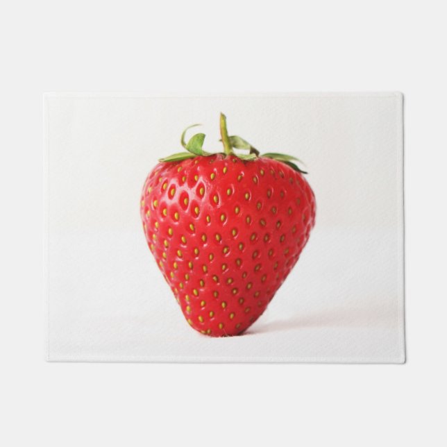 One Red Strawberry dmcnm Doormat (Front)