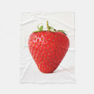 One Red Strawberry fbcn Fleece Blanket