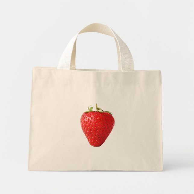 One Red Strawberry ttcna Mini Tote Bag (Front)