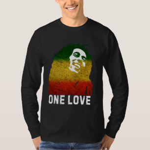 One Reggae Love Reggae Music Rastafarian Jamaica R T-Shirt