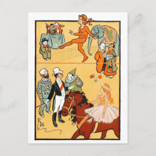 One Ring Circus: The Ringmaster & Crew Postcard