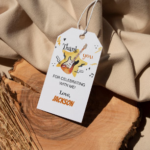 One Rocks Guitar Thank You Tag Birthday Party