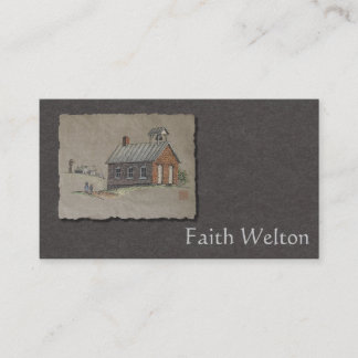 One Room School Business Card