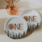 One Rustic Green Trees 1st Birthday 