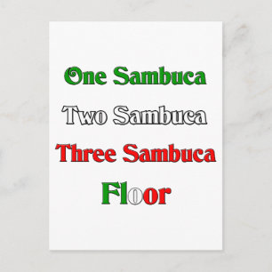 One Sambuca Postcard