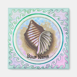 One seashell  magnet
