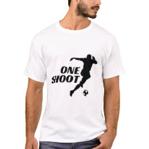 One Shoot Football Silhouette T-Shirt