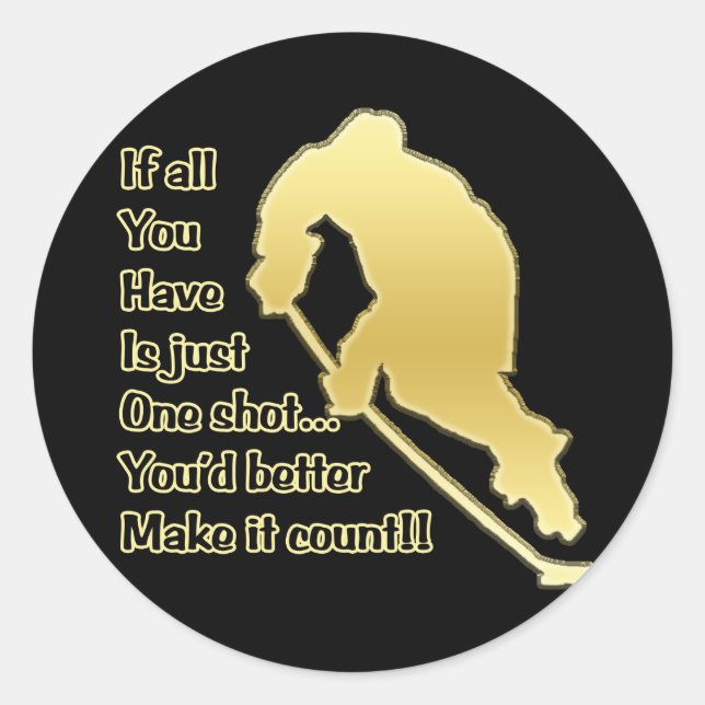 One Shot Sticker (Front)