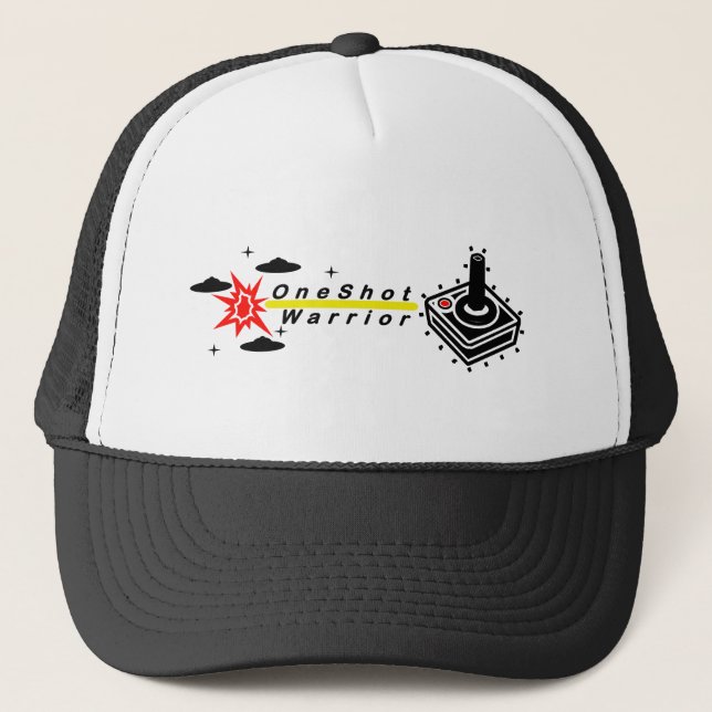 One Shot Warrior Joy Stick  C Trucker Hat (Front)
