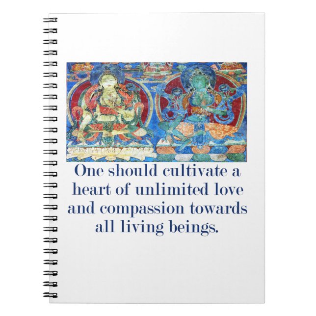One Should Cultivate A Heart - Compassion Quote  Notebook (Front)