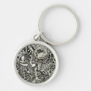 One-Sided Competition, by Brian Benson Key Ring