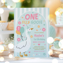 One Silly Goose 1st Birthday Party Spring Birthday