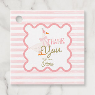 One Silly Goose 1st Birthday Thank You Favour Tags