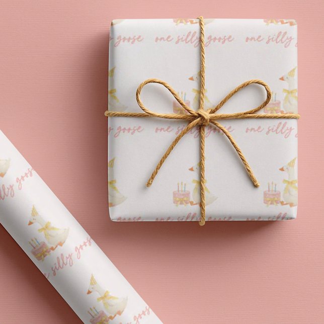 One Silly Goose 1st Birthday Wrapping Paper (Creator Uploaded)