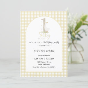 One Silly Goose Birthday Invitation