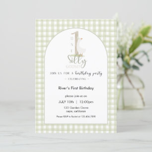 One Silly Goose Birthday Invitation